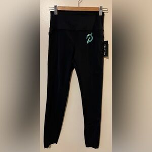 Peloton Women's Black High Rise Tulip Hem Pocket Leggings S NWT